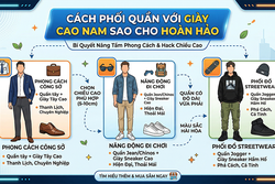 Cách phối quần với giày cao nam sao cho hoàn hảo.