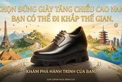 Chọn đúng giày tăng chiều cao nam bạn có thể đi khắp thế gian