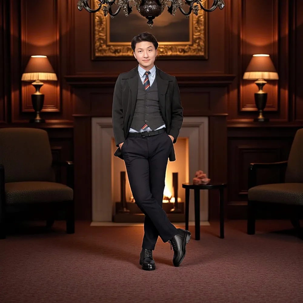 GIÀY CAO CỔ NAM SIÊU NHẸ  T102 ĐEN CAO 7CM