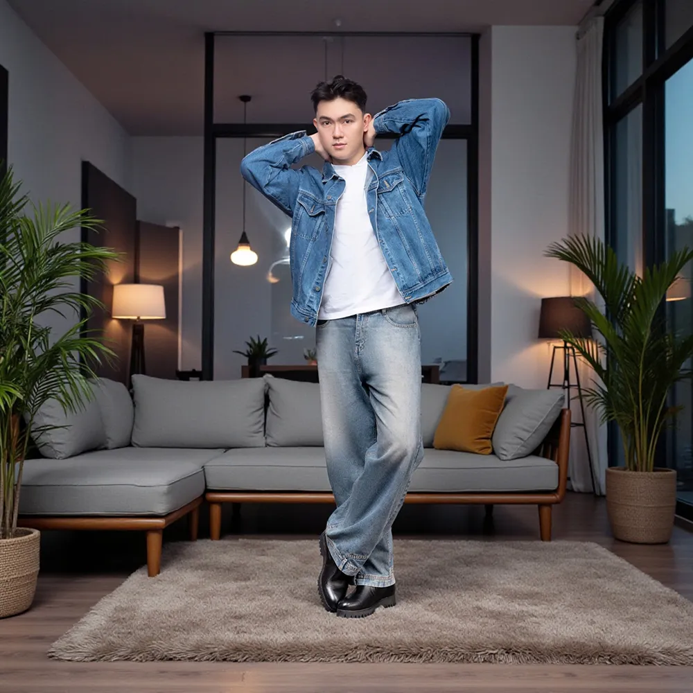 GIÀY CAO CỔ NAM SIÊU NHẸ S1077A ĐEN CAO 8CM