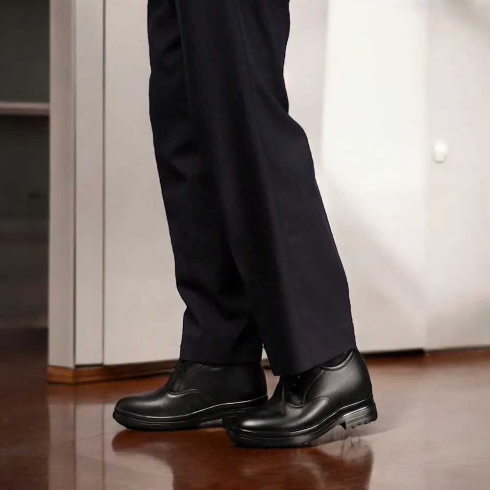 GIÀY CAO NAM SIÊU NHẸ T141 ĐEN CAO 11CM