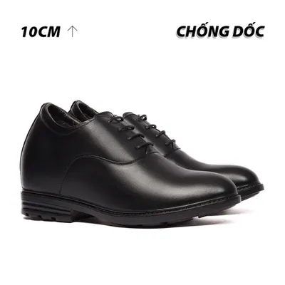 [ 10CM ] Giày Độn Nam T98 Đen - Ít Dốc