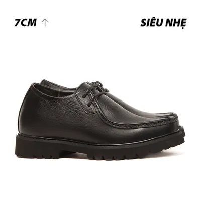 [ 7CM ] Giày Cao Nam Siêu Nhẹ T124ĐS - Nhẹ Hơn và Ít Dốc Hơn
