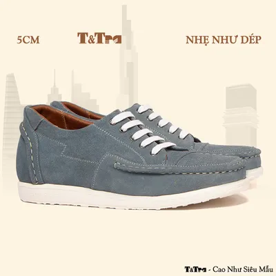 [5CM] Giày Cao Nam T171 Xanh - Nhẹ Như Dép