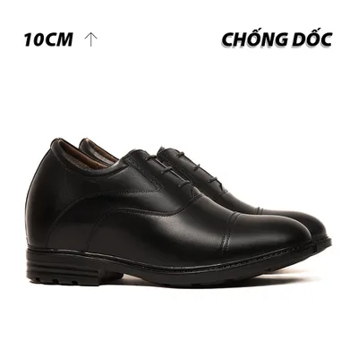 [ 10CM ] Giày Độn Nam T96 Đen - Ít Dốc