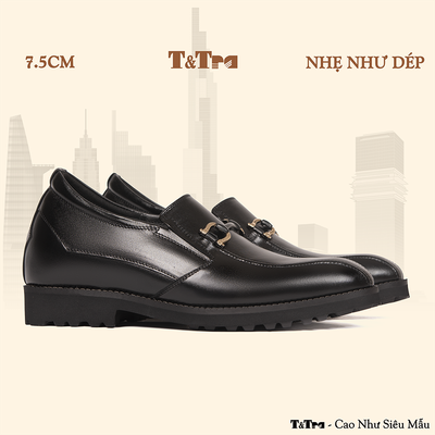 [ 6CM ] Giày Cao Nam S1097 Đen - Nhẹ Như Dép