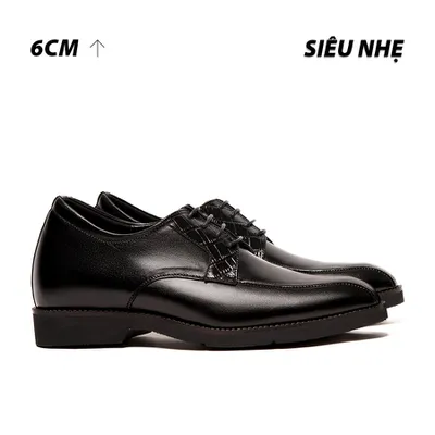 [ 6CM ] Giày Tăng Chiều Cao Nam Siêu Nhẹ S1096D