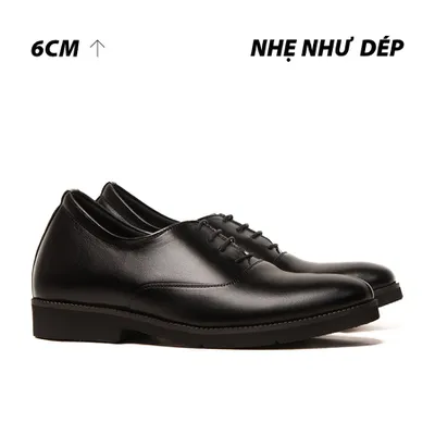 [ 6CM ] Giày Đế Cao Nam S1098 Đen - Nhẹ Như Dép