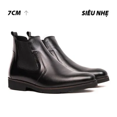 [ 7CM ] Giày Cao Cổ Nam Siêu Nhẹ S1077Đ