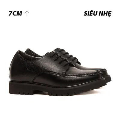 [ 7CM ] Giày Cao Nam Siêu Nhẹ T325ĐS - Nhẹ Hơn và Ít Dốc Hơn