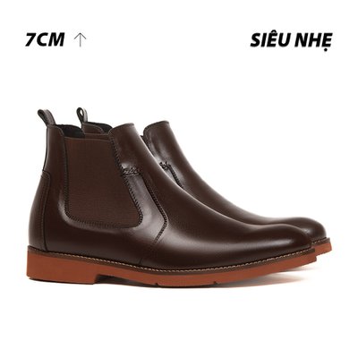 [ 7CM ] Giày Boots Tăng Chiều Cao Nam Siêu Nhẹ S1077NĐN 