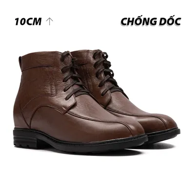 [ 10CM ] Giày Boots Nam T117NV - Ít Dốc