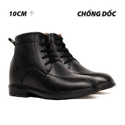 [ 10CM ] Giày Boots Nam T117Đ - Ít Dốc