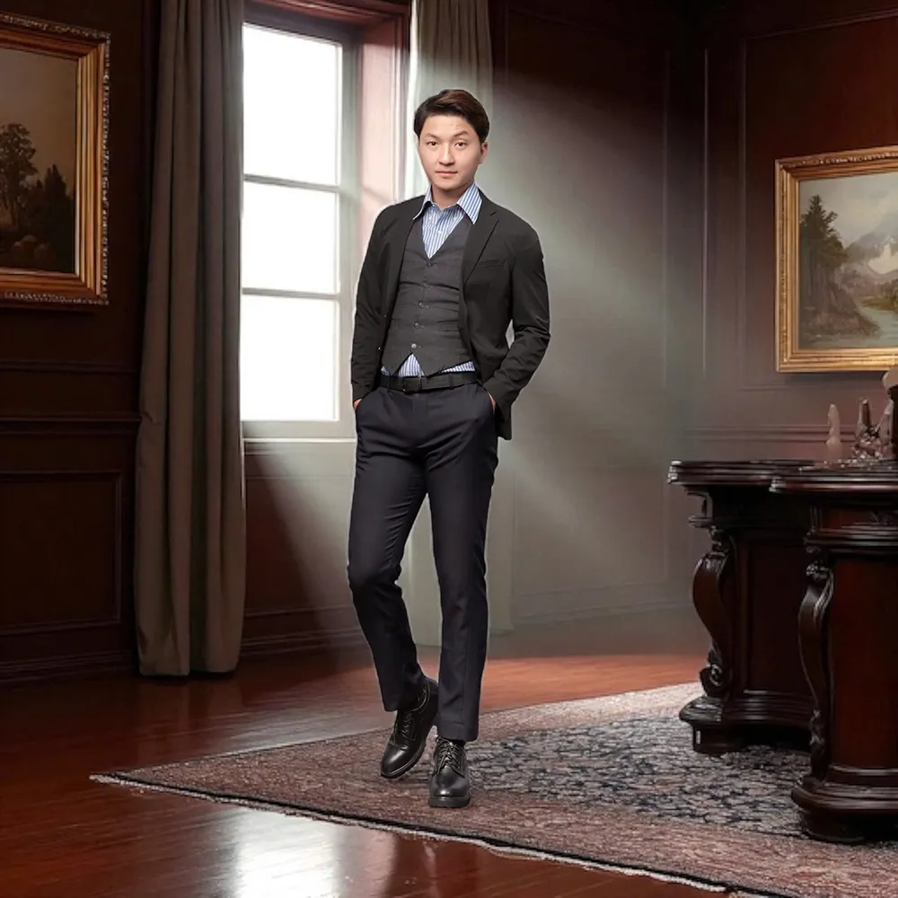 GIÀY CAO NAM T178 ĐEN SẦN CAO 11CM