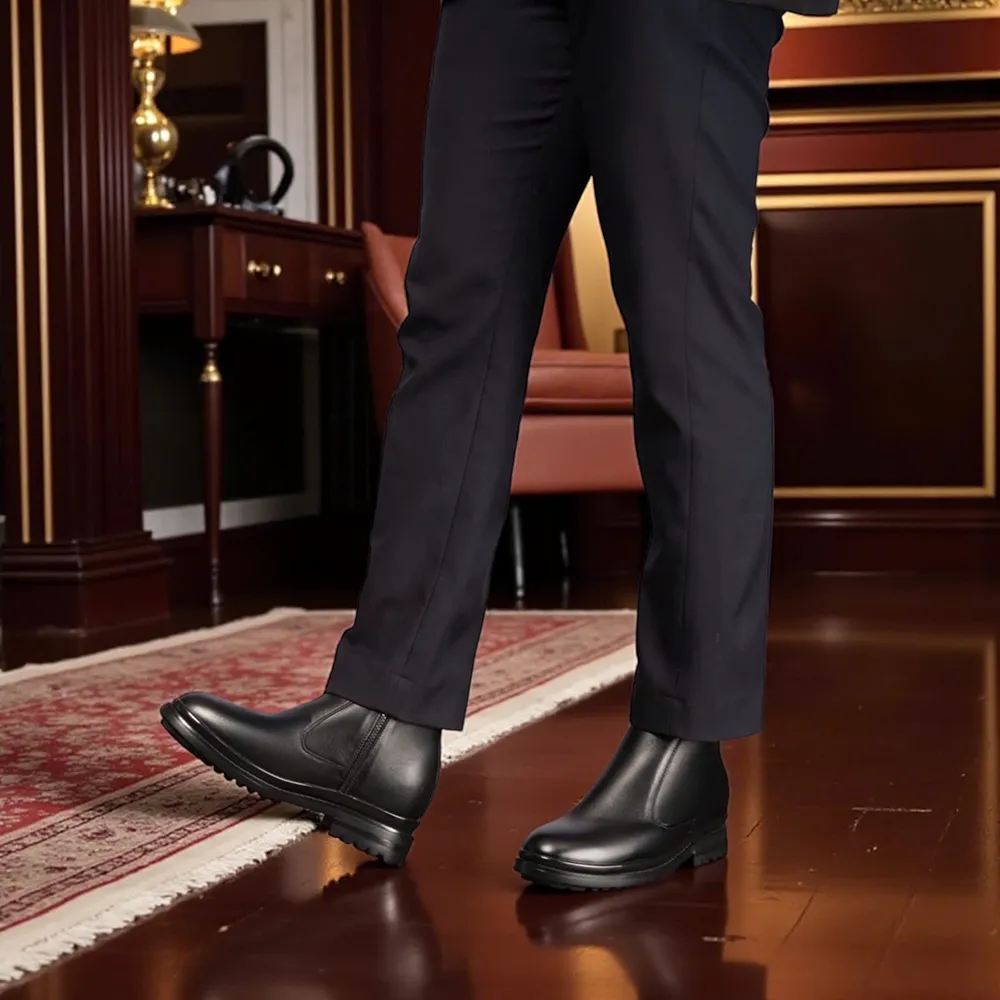 GIÀY BOOTS NAM SIÊU NHẸ T101Đ CAO 11CM