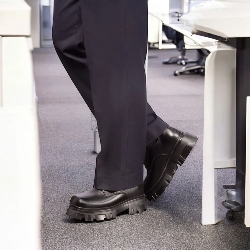 GIÀY CAO NAM  SIÊU NHẸ T168 ĐEN CAO 9CM