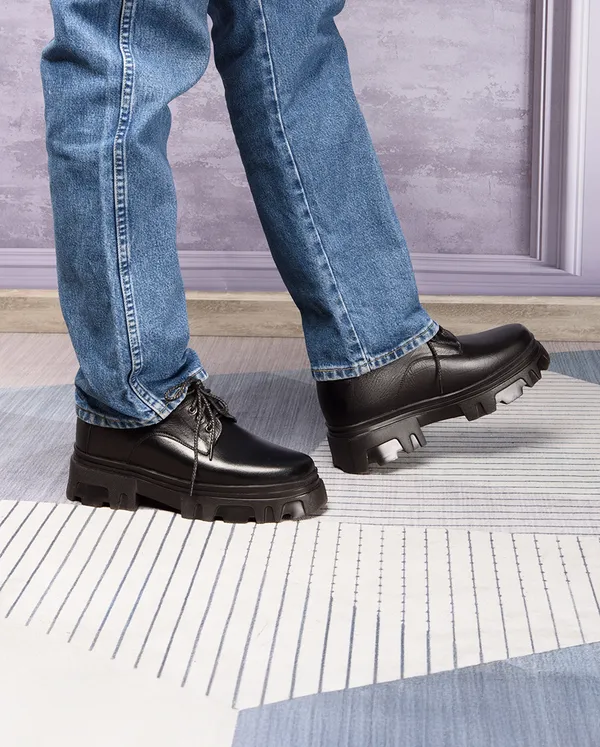 GIÀY TĂNG CHIỀU CAO NAM  SIÊU NHẸ T167 ĐEN SỌC CAO 11CM