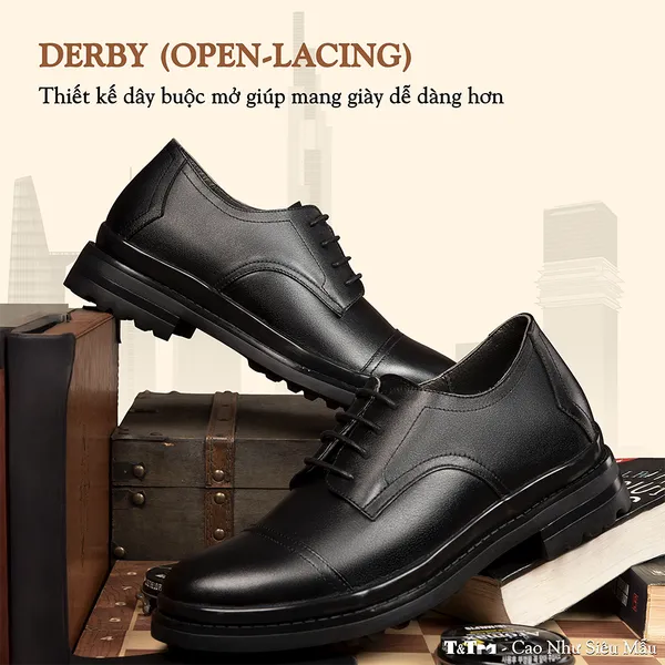 GIÀY ĐỘN NAM SIÊU NHẸ T121Đ CAO 7CM