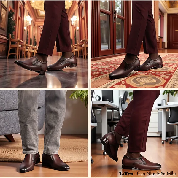 GIÀY TĂNG CHIỀU CAO NAM A215 ĐỎ ĐÔ 6CM GIÀY TĂNG CHIỀU CAO NAM A215 ĐỎ ĐÔ 6CM