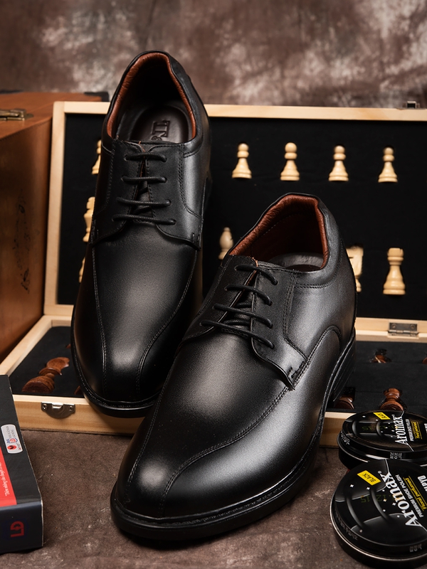 GIÀY ĐỘN NAM CAO 8CM SIÊU ÊM- CHỐNG DỐC T87 ĐEN