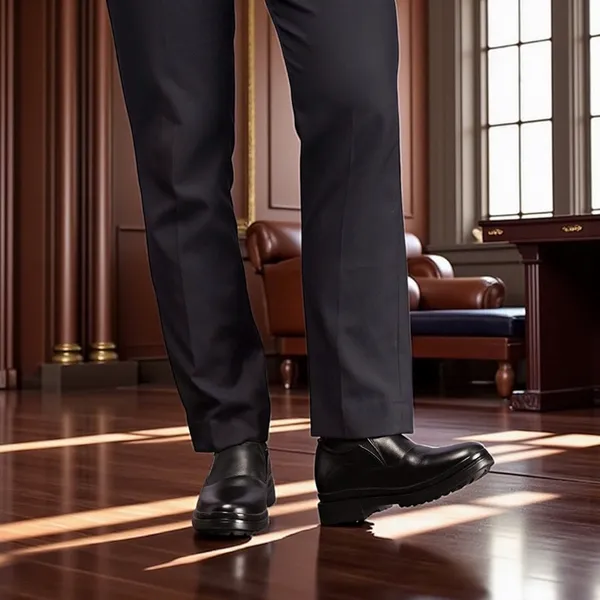 GIÀY ĐẾ CAO NAM  SIÊU NHẸ T143 ĐEN CAO 7CM