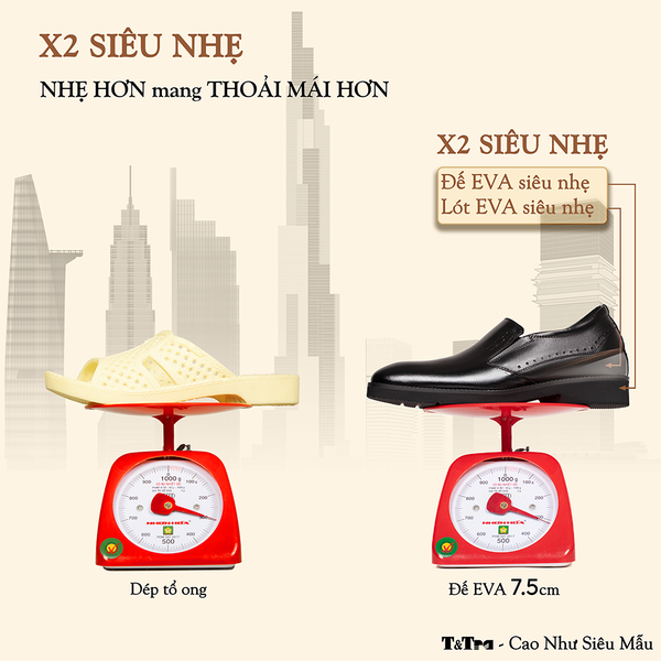 GIÀY TĂNG CHIỀU CAO NAM S1085 ĐEN TRƠN SIÊU NHẸ CAO 6CM