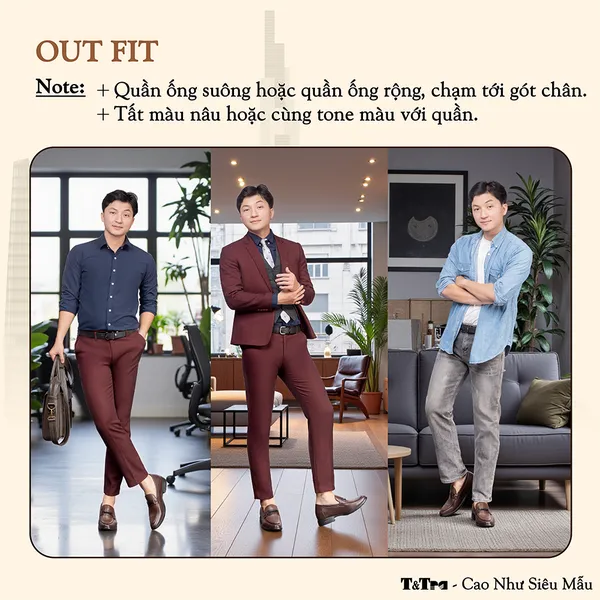 GIÀY CAO NAM T402 NÂU TỐI CAO 6.5CM