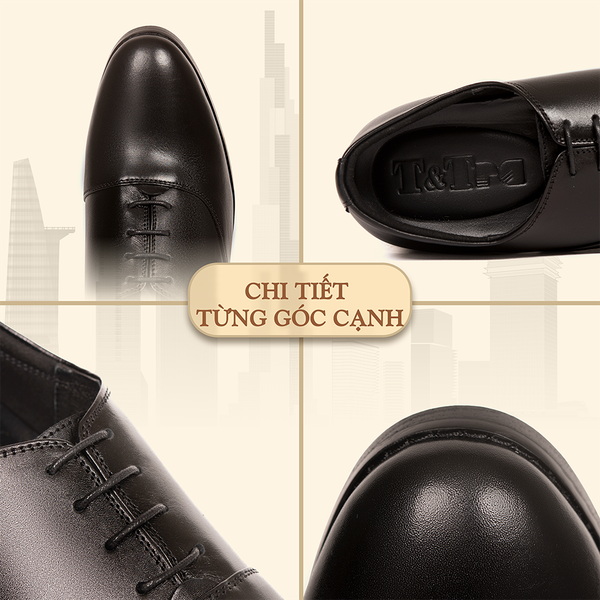 GIÀY TĂNG CHIỀU CAO NAM S1012 ĐEN TĂNG CAO 8CM