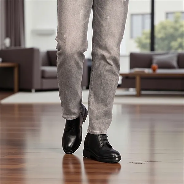 GIÀY CAO CỔ NAM SIÊU NHẸ  T102 ĐEN CAO 9CM