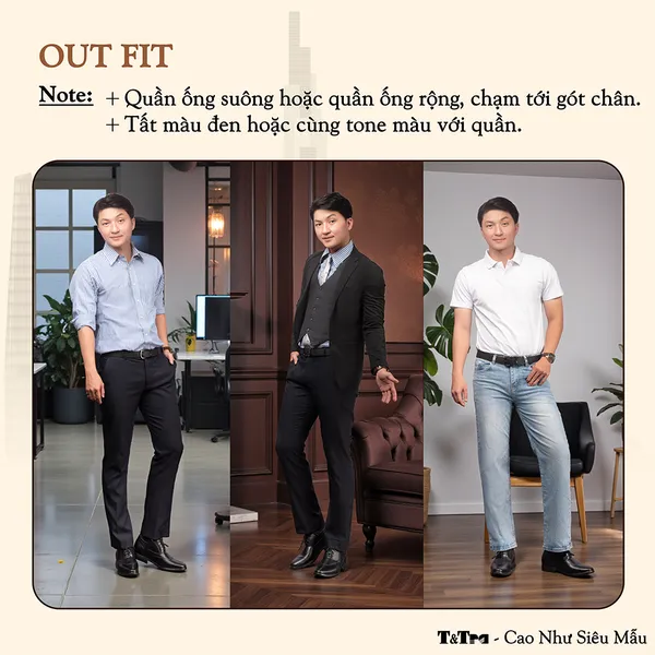 GIÀY CAO NAM T401 ĐEN CAO 6.5CM