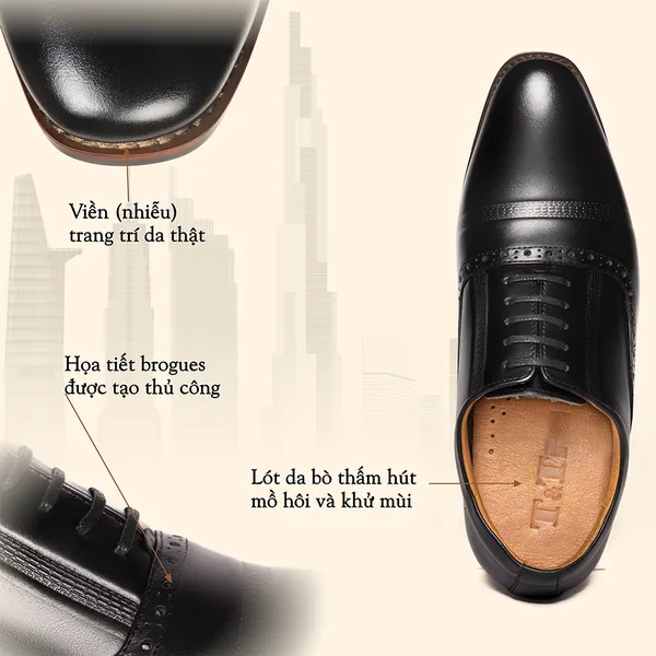 GIÀY CAO NAM A210Đ 6CM - LUXURY SHOES