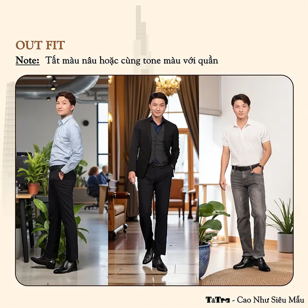 GIÀY CAO NAM A210Đ 6CM - LUXURY SHOES