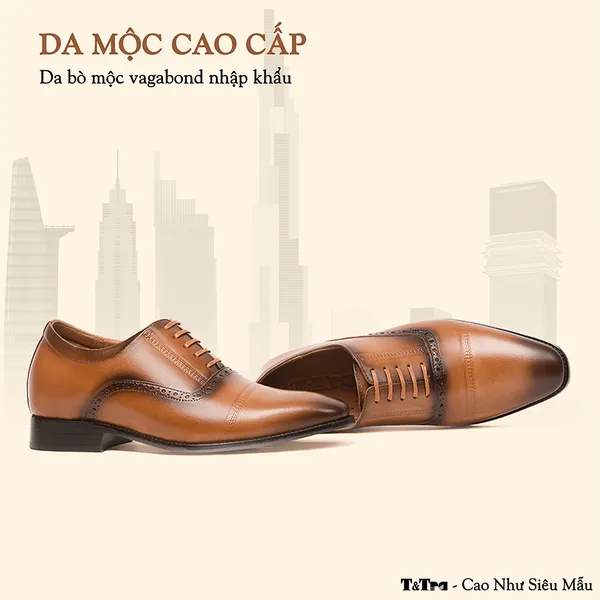GIÀY CAO NAM A210NB 6CM - LUXURY SHOES