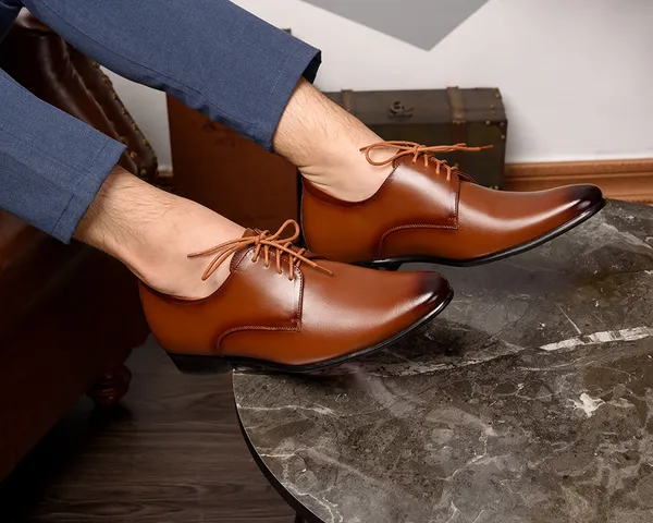 GIÀY TĂNG CHIỀU CAO NAM S955 NÂU WAT CAO 6CM