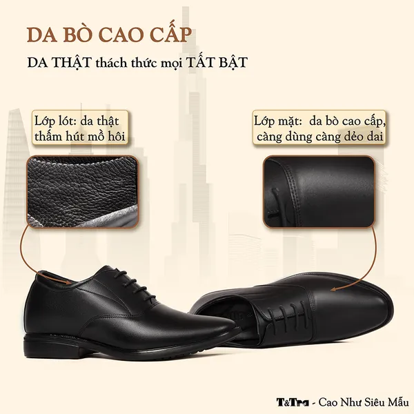 GIÀY CAO NAM T&TRA T450 ĐEN