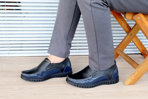 GIÀY TĂNG CHIỀU CAO NAM T67 XANH ĐEN CAO 5CM
