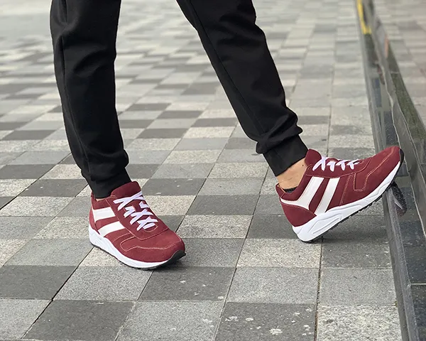 GIÀY CAO NAM SIÊU NHẸ - SIÊU ÊM T20 ĐỎ ĐÔ 8CM