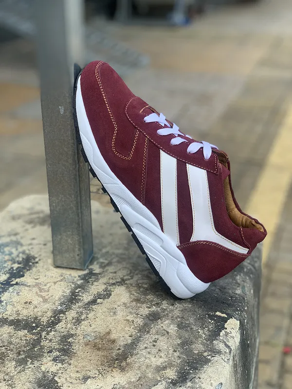 GIÀY CAO NAM SIÊU NHẸ - SIÊU ÊM T20 ĐỎ ĐÔ 8CM