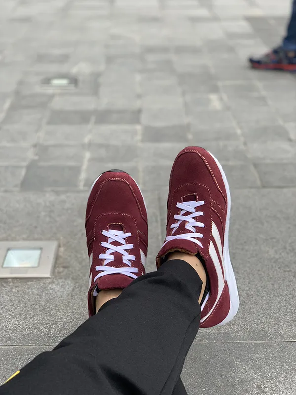 GIÀY CAO NAM SIÊU NHẸ - SIÊU ÊM T20 ĐỎ ĐÔ 8CM