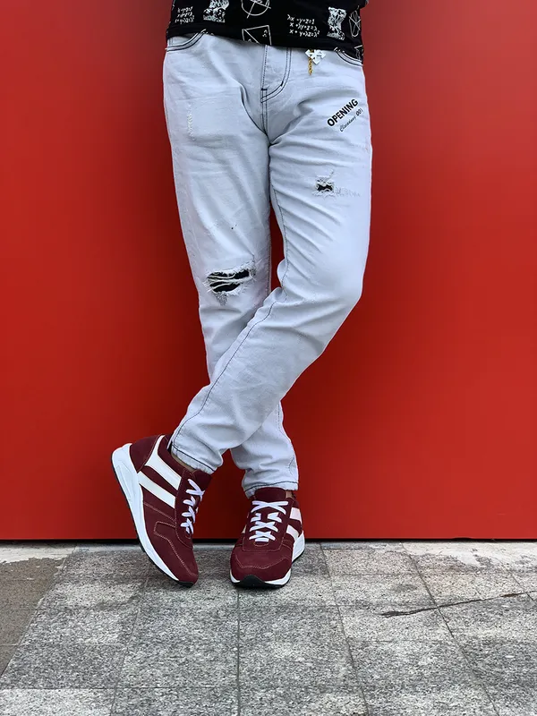 GIÀY CAO NAM SIÊU NHẸ - SIÊU ÊM T20 ĐỎ ĐÔ 8CM