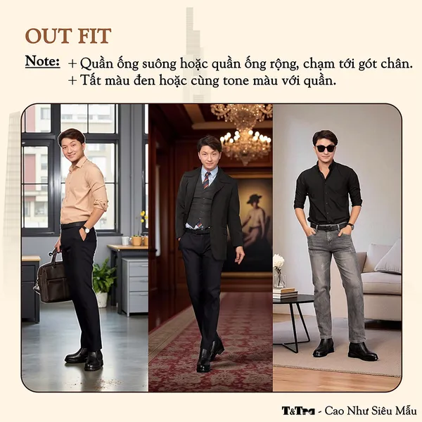 GIÀY BOOTS NAM SIÊU NHẸ T101Đ CAO 7CM