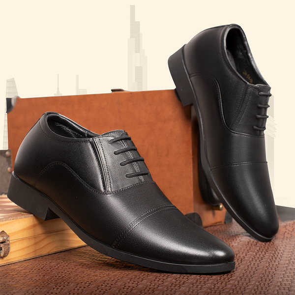GIÀY TĂNG CHIỀU CAO NAM T51 ĐEN CAO 6CM