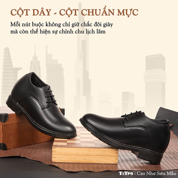 GIÀY ĐỘN NAM CAO 8CM SIÊU ÊM - CHỐNG DỐC T82