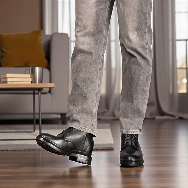 GIÀY CAO CỔ NAM SIÊU NHẸ  T102 ĐEN CAO 9CM