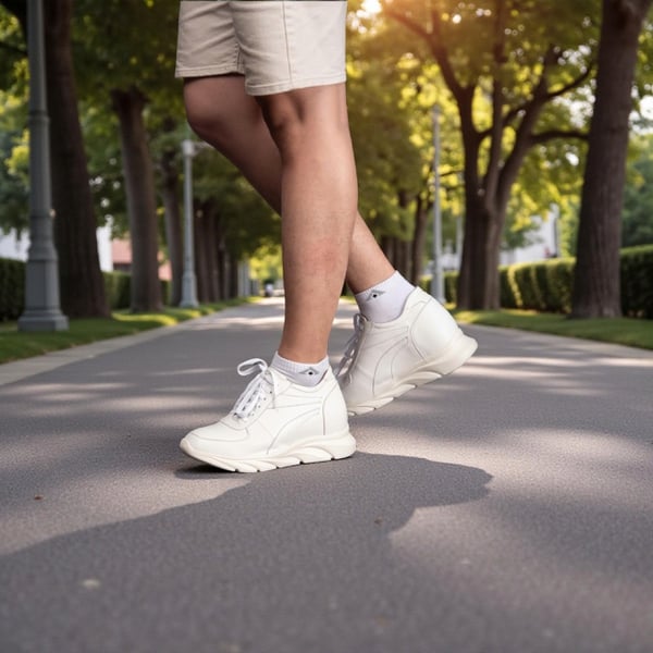 GIÀY CAO NAM SIÊU NHẸ T228 TRẮNG CAO 10CM