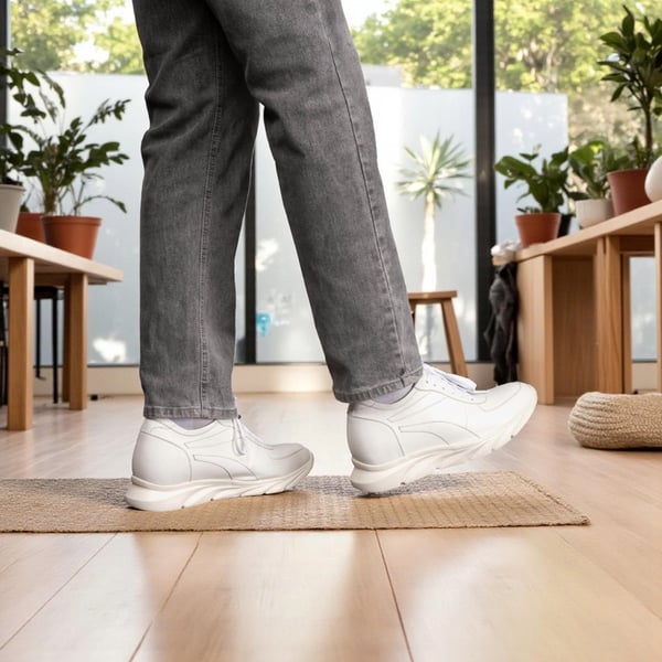 GIÀY CAO NAM SIÊU NHẸ T228 TRẮNG CAO 10CM