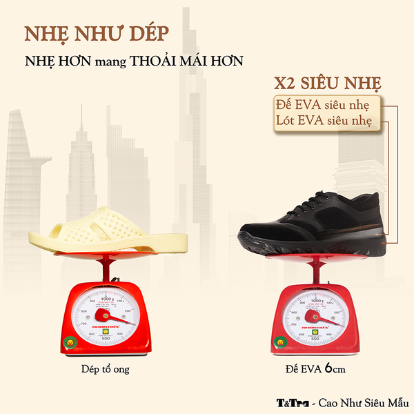 GIÀY CAO NAM T34 ĐEN CAO 6CM