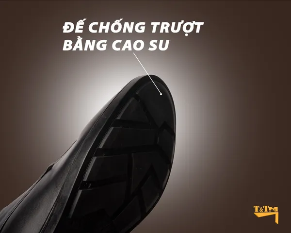 GIÀY CAO NAM 8CM SIÊU ÊM- CHỐNG DỐC T81 ĐEN