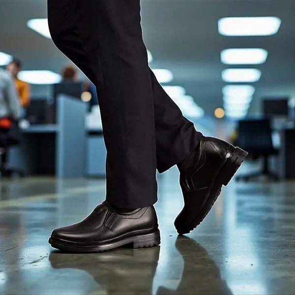 GIÀY ĐỘN NAM  SIÊU NHẸ T142 ĐEN CAO 7CM