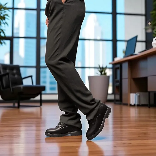 GIÀY CAO NAM T178 ĐEN SẦN CAO 11CM